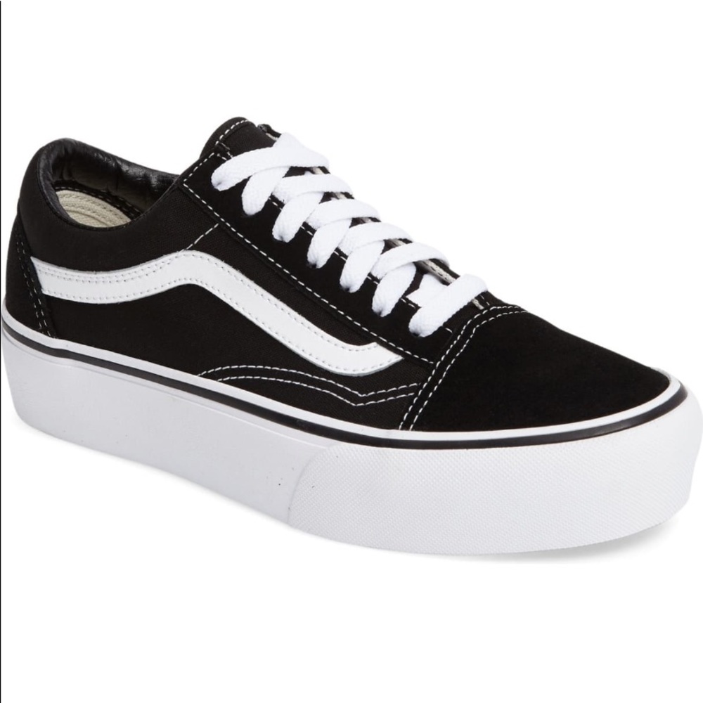Old skool platform sneaker black sz 9.5